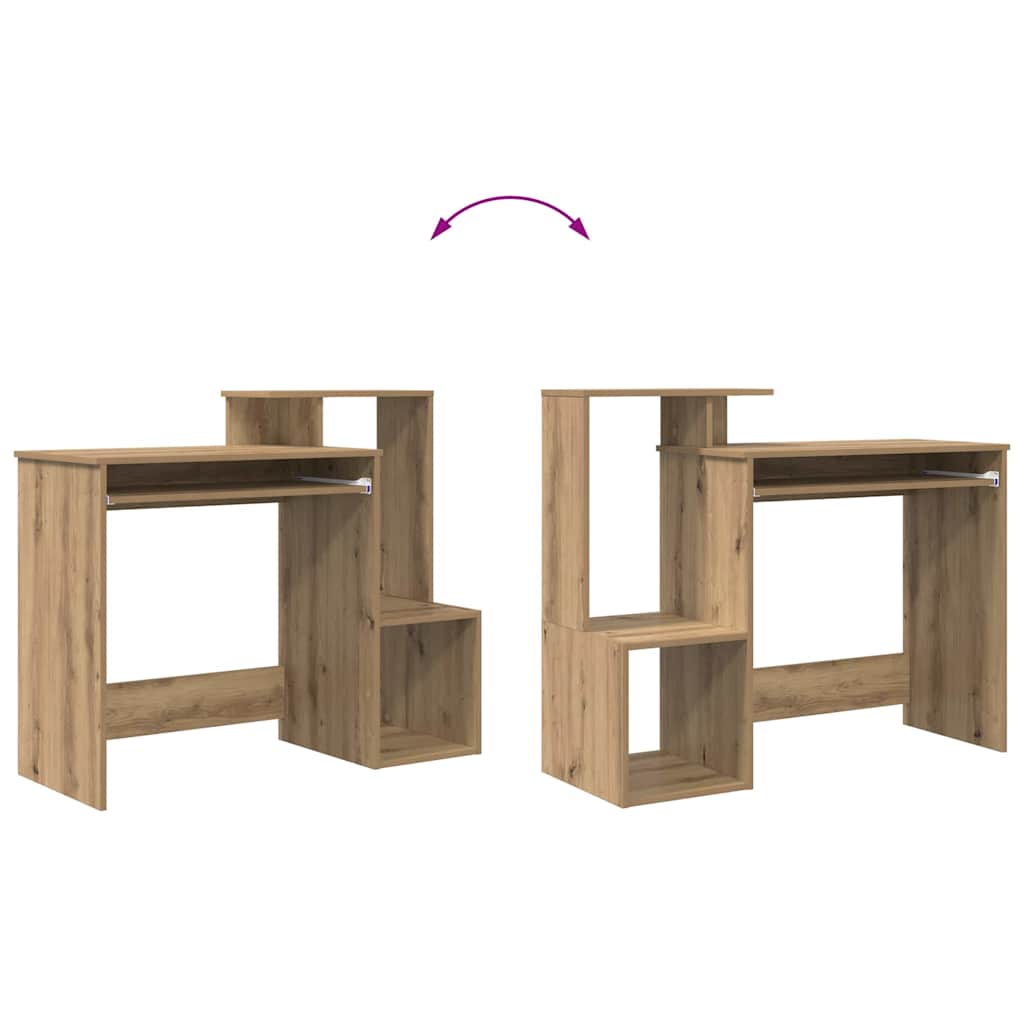 Bureau met lade Artisan Eiken 106 x 41 x 88.5 cm Bewerkt hout is nu te koop bij PeponiXL, paradijselijk wonen!