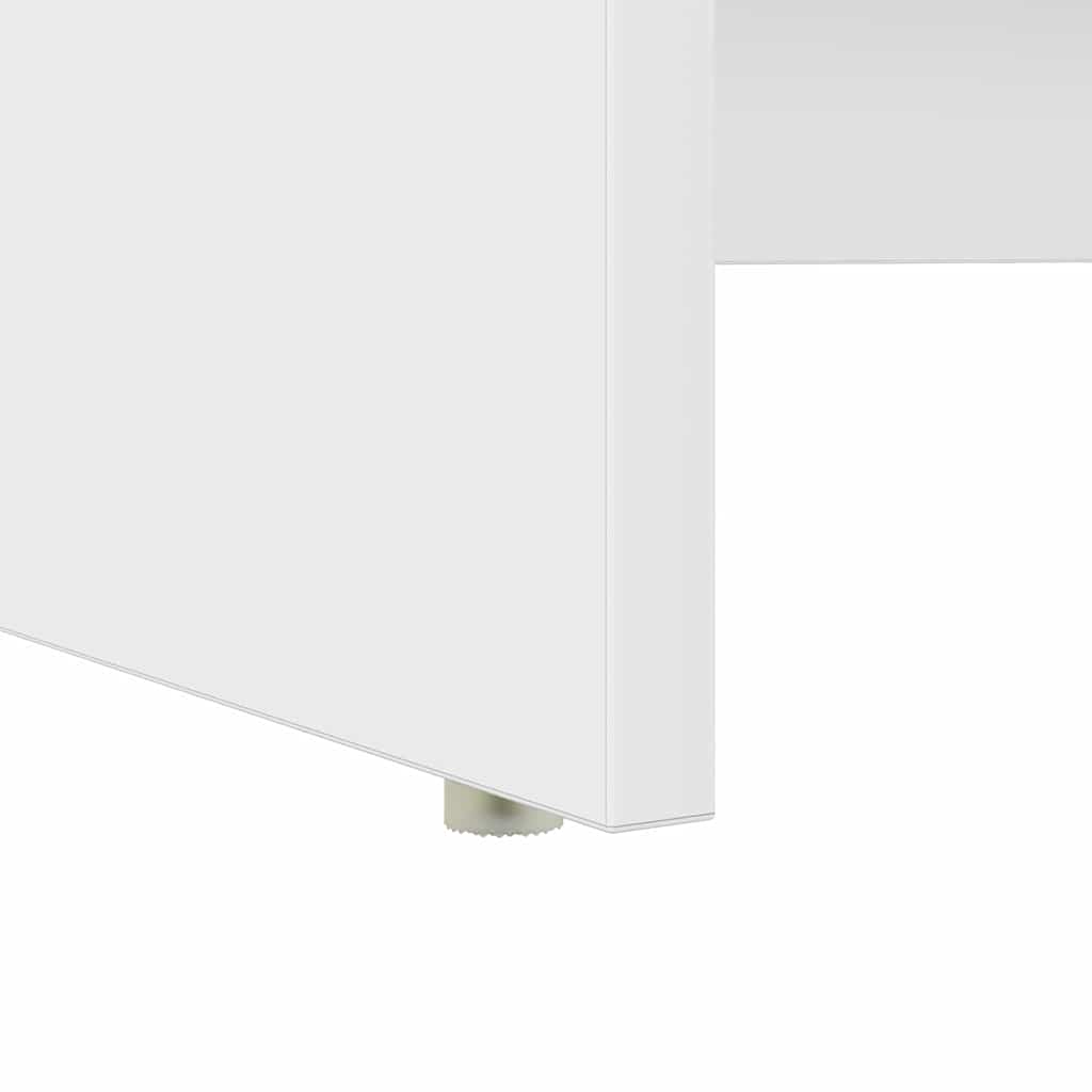 Bureau met lade met plank Wit 120,5 x 44 x 88,5 cm Bewerkt hout is nu te koop bij PeponiXL, paradijselijk wonen!