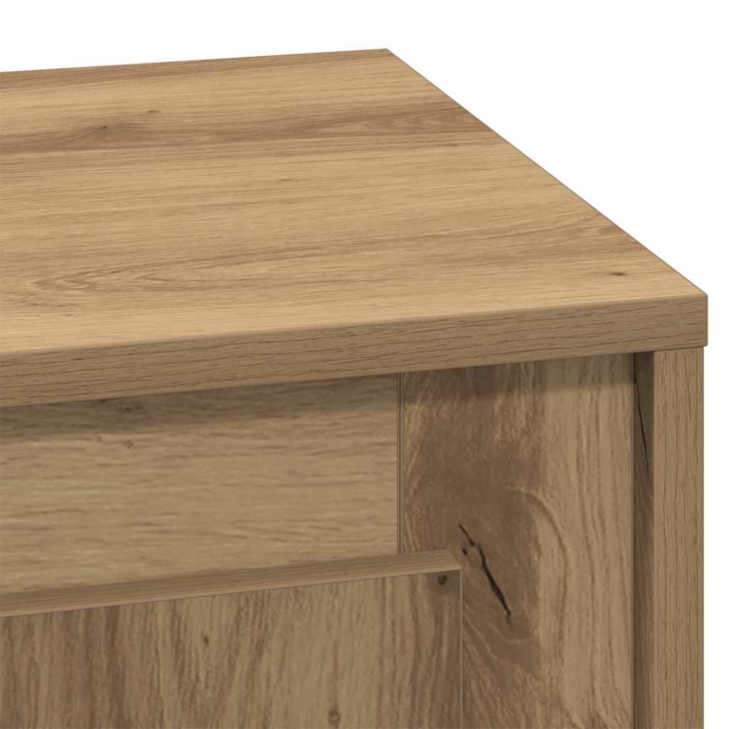 Nachtkastje 2 pcs Artisan Eiken 44 x 34,5 x 45 cm Bewerkt hout is nu te koop bij PeponiXL, paradijselijk wonen!