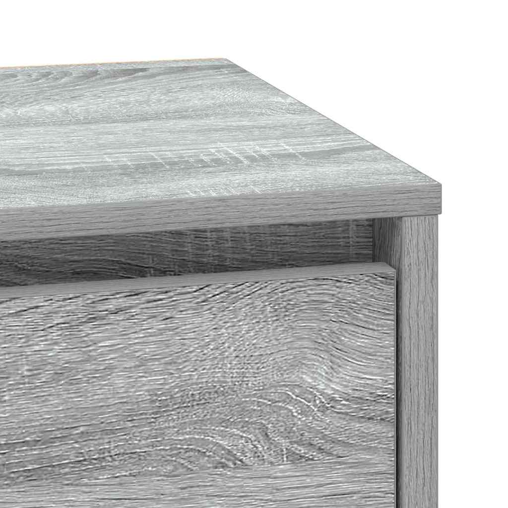 Nachtkastje met lade 2 pcs Grijs 39 x 34,5 x 50 cm Bewerkt hout is nu te koop bij PeponiXL, paradijselijk wonen!
