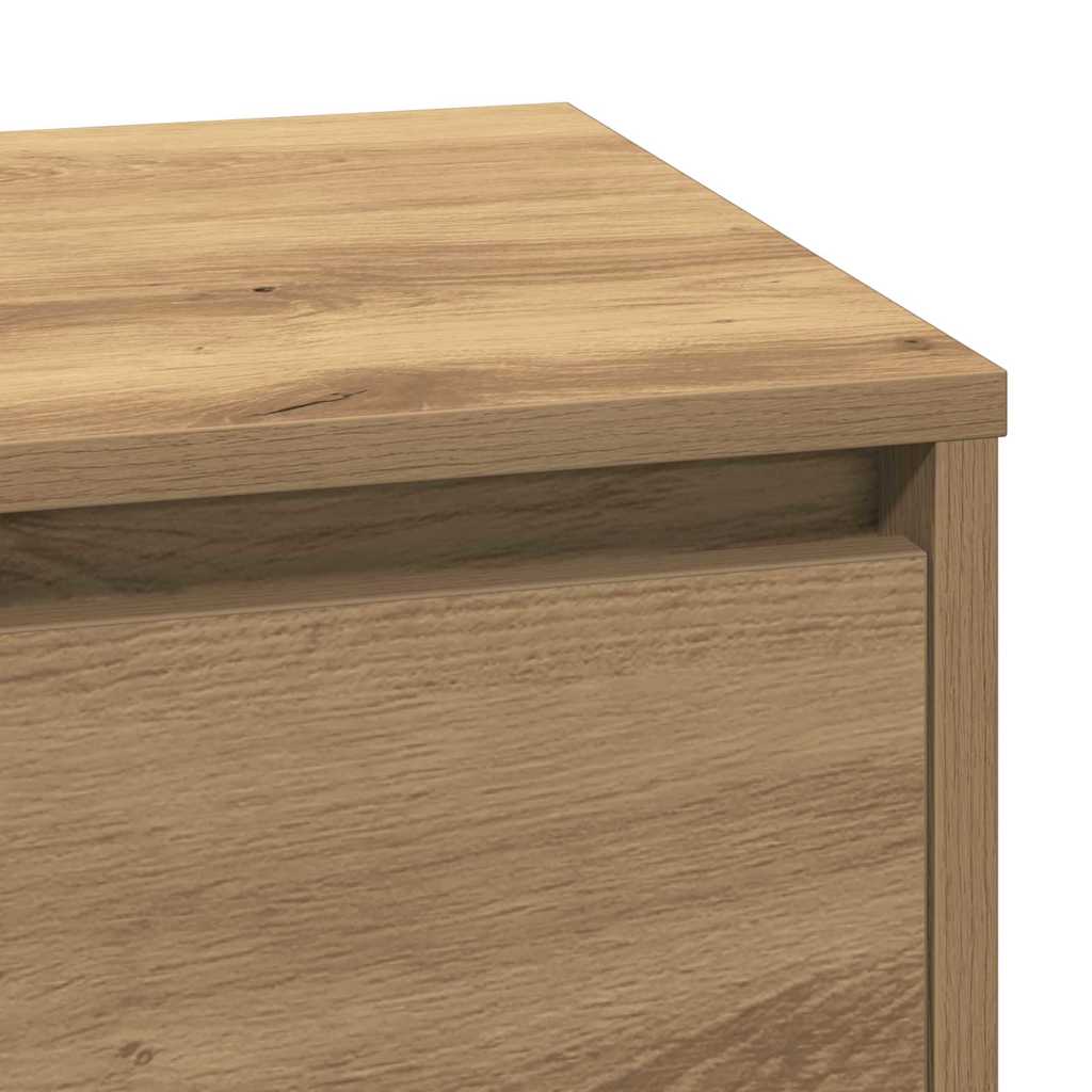 Nachtkastje Artisan Eiken 71 x 34,5 x 75 cm Bewerkt hout is nu te koop bij PeponiXL, paradijselijk wonen!