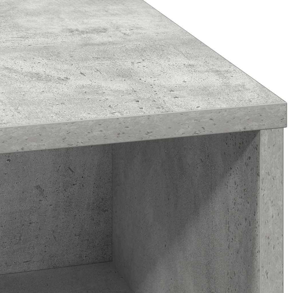 LED Sideboard Betongrijs 71 x 34,5 x 75 cm Bewerkt hout is nu te koop bij PeponiXL, paradijselijk wonen!