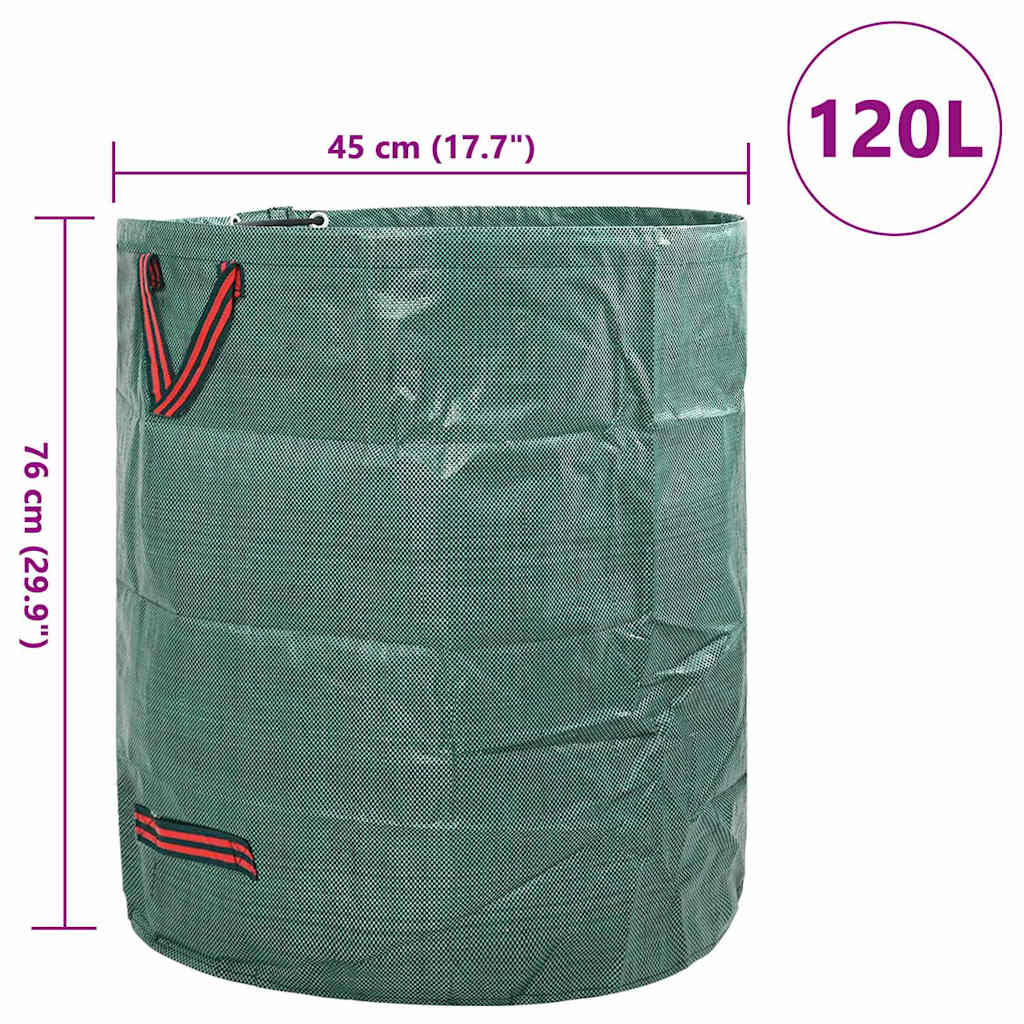 Tuinafvalzakken 12 pcs Groen 45 x 45 x 76 cm Polypropyleen is nu te koop bij PeponiXL, paradijselijk wonen!