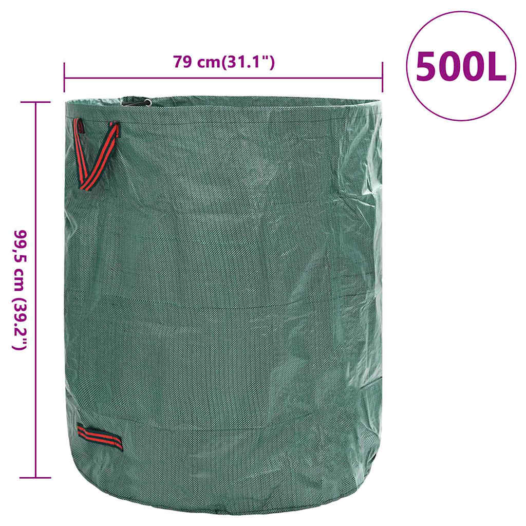 Tuinafvalzakken 12 pcs Groen 79 x 79 x 99,5 cm Polypropyleen is nu te koop bij PeponiXL, paradijselijk wonen!