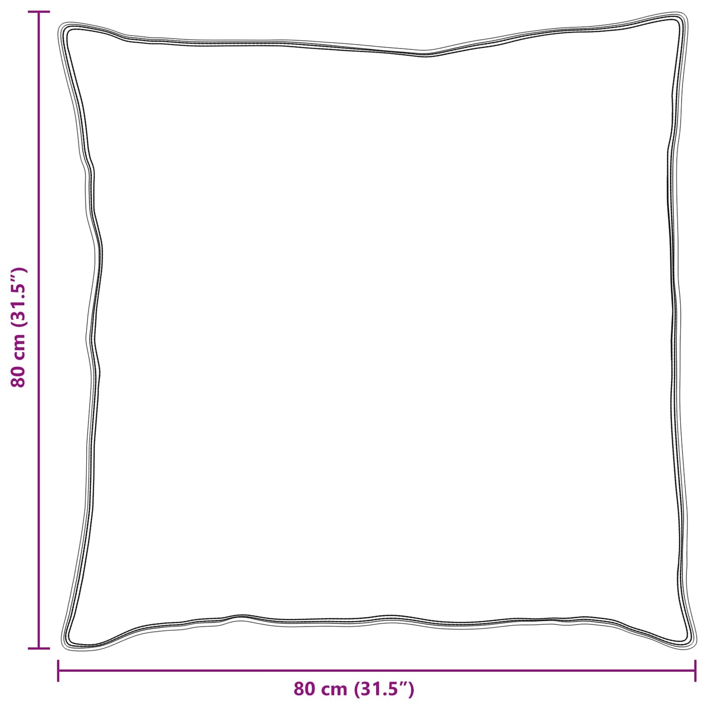 Hoofdkussen met kussen 2 pcs Wit 80 x 80 cm Katoen is nu te koop bij PeponiXL, paradijselijk wonen!