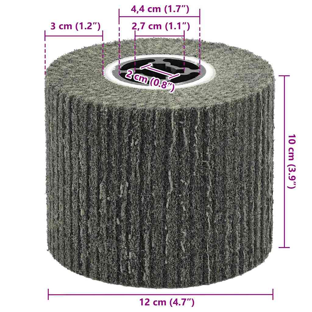 Schuurrollen 3 pcs Zwart 12 x 12 x 10 cm Synthetische Vezel is nu te koop bij PeponiXL, paradijselijk wonen!