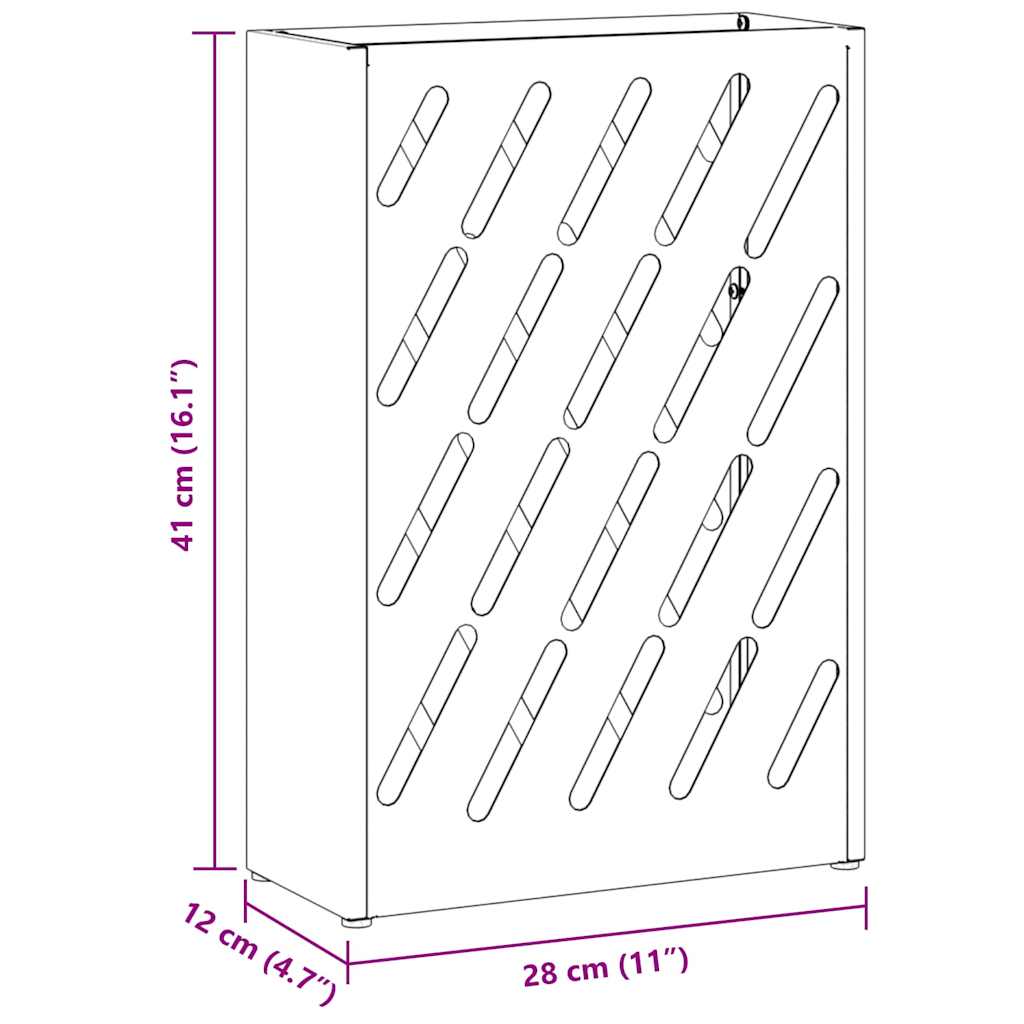 Paraplu Standaard Wit 28 x 12 x 41 cm Staal is nu te koop bij PeponiXL, paradijselijk wonen!