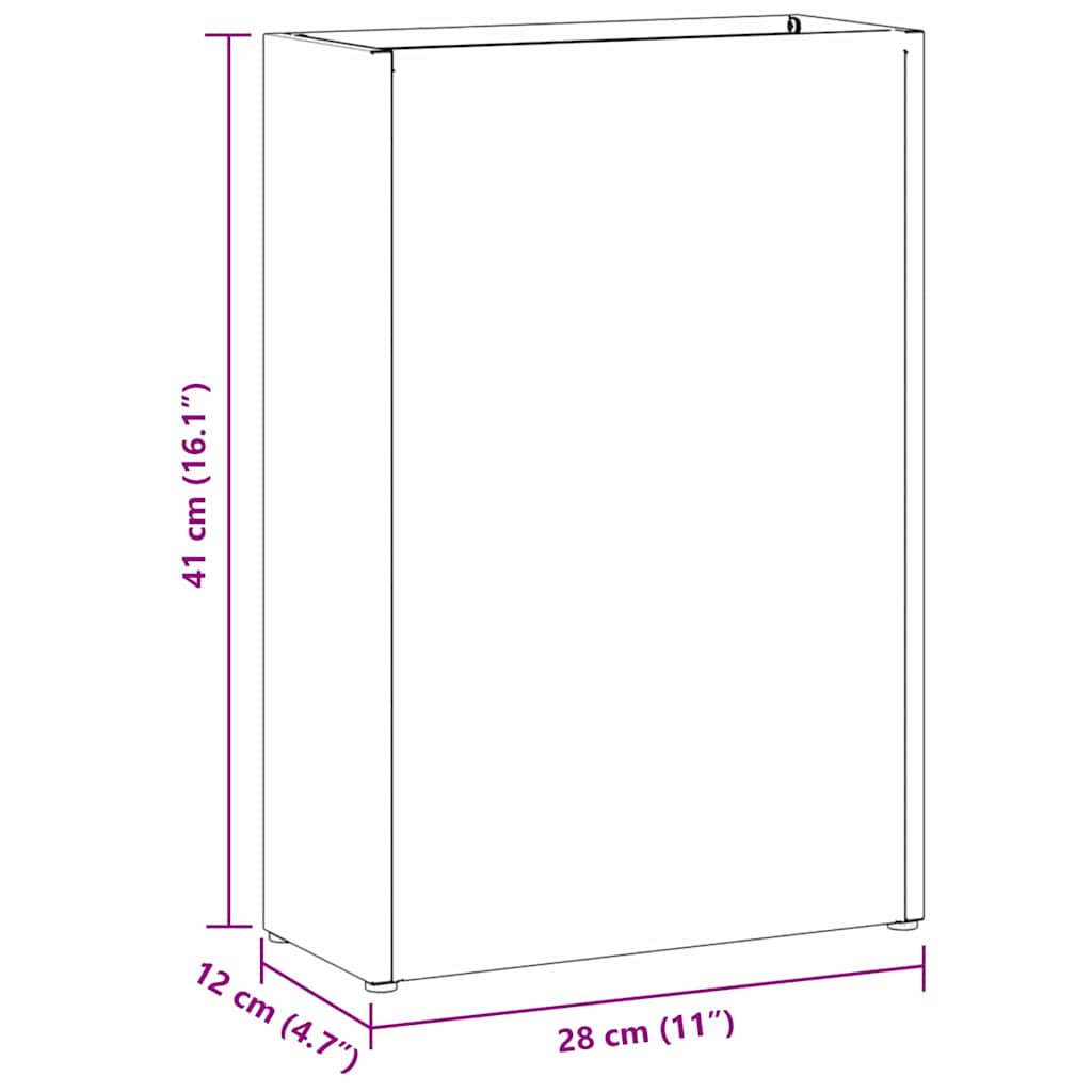 Paraplu Standaard Wit 28 x 12 x 41 cm Staal is nu te koop bij PeponiXL, paradijselijk wonen!