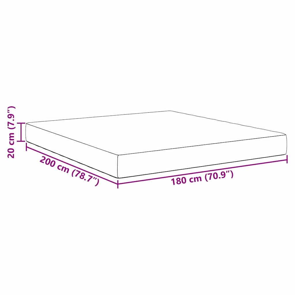 Bedmatras met matras Lichtgrijs 180 x 200 cm Stof is nu te koop bij PeponiXL, paradijselijk wonen!