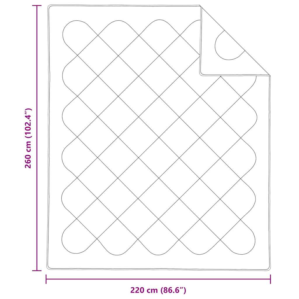 Zomer Dekbed Wit 260 x 220 x 3 cm Polyester is nu te koop bij PeponiXL, paradijselijk wonen!