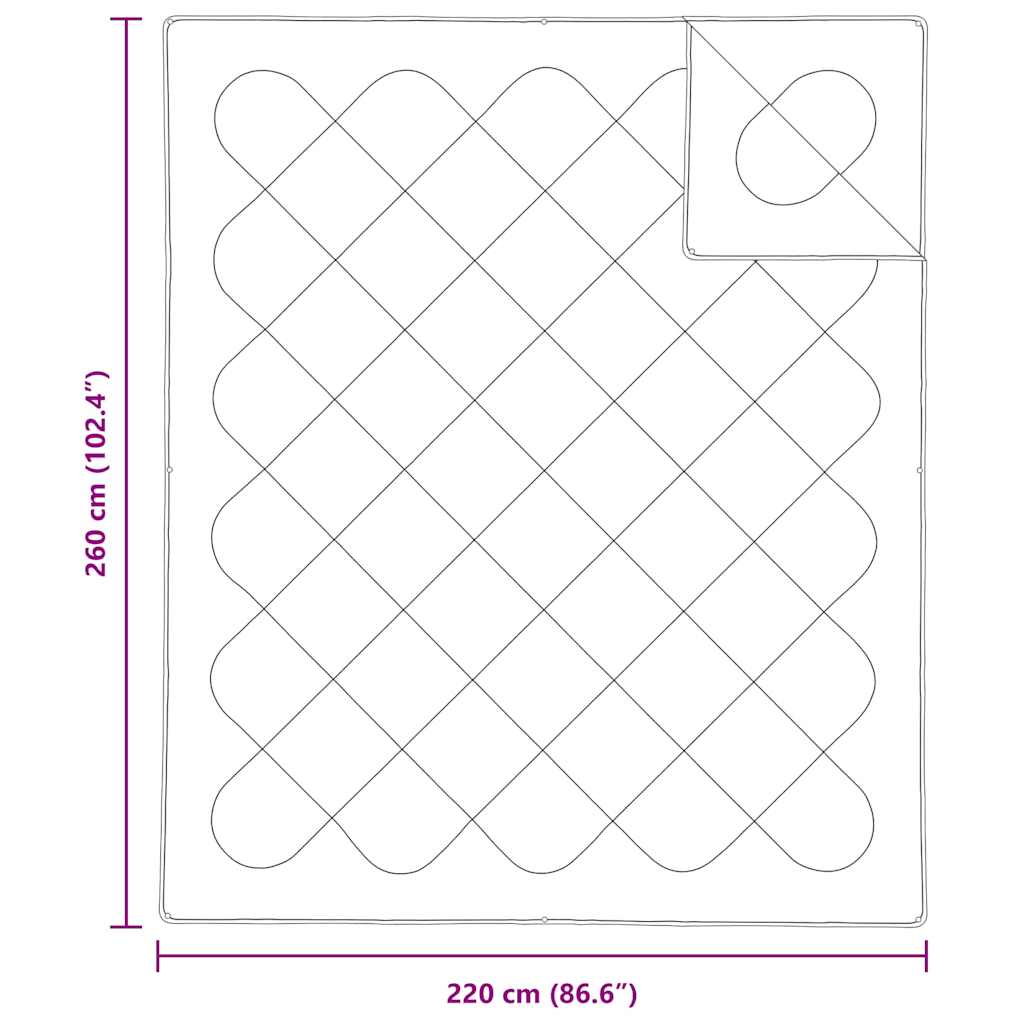 2-in-1 Dekbed Wit 260 x 220 x 10 cm Polyester is nu te koop bij PeponiXL, paradijselijk wonen!