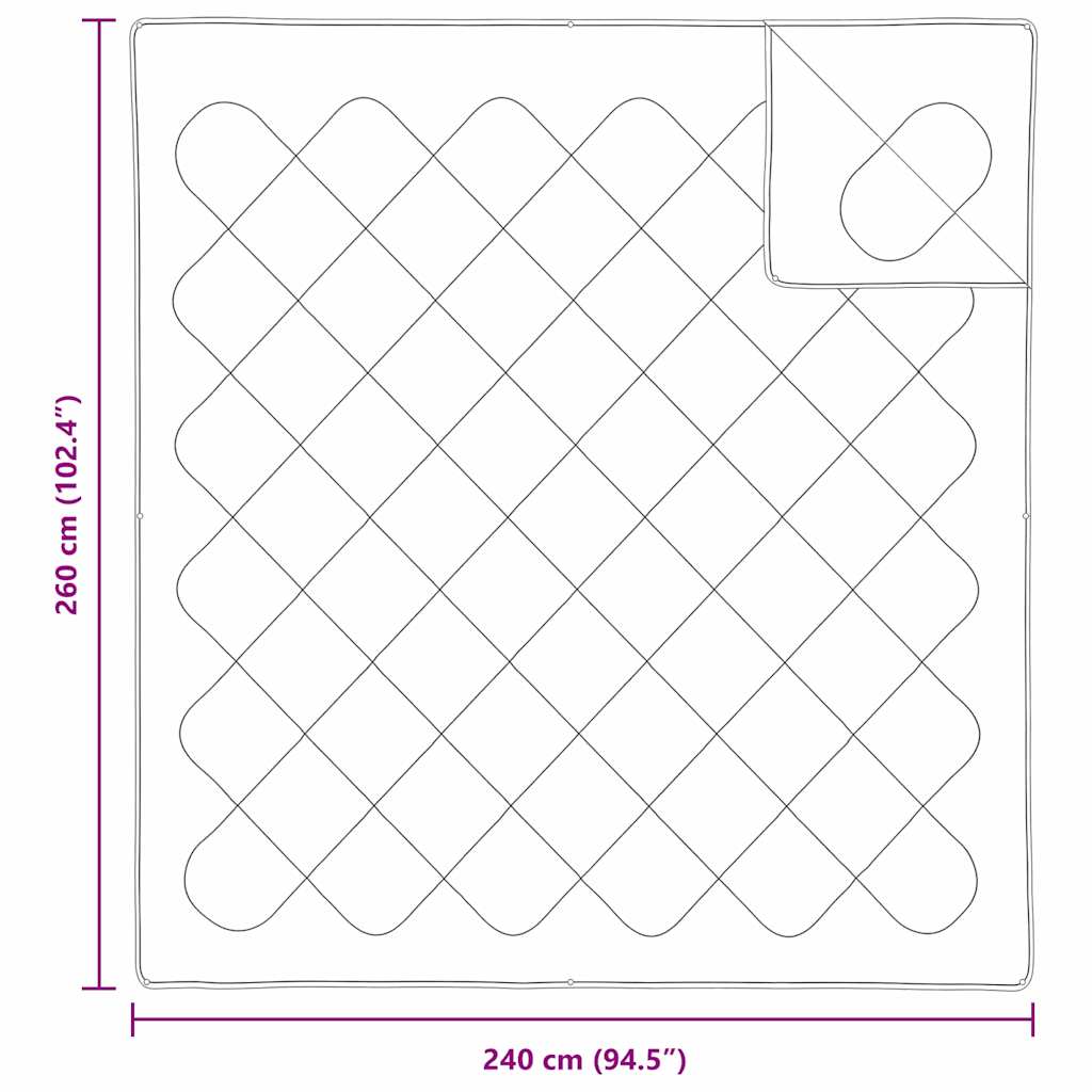 2-in-1 Dekbed Wit 240 x 260 cm Polyester is nu te koop bij PeponiXL, paradijselijk wonen!