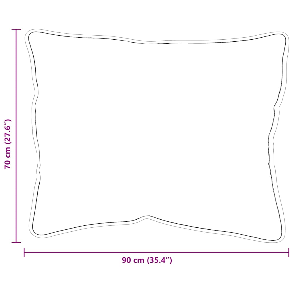 Hoofdkussen 2 pcs Wit 90 x 70 x 40 cm Katoen en Polyester is nu te koop bij PeponiXL, paradijselijk wonen!