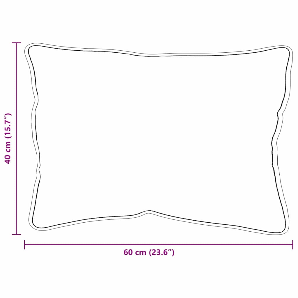 Hoofdkussen met kussen Wit 60 x 40 x 20 cm Polyester is nu te koop bij PeponiXL, paradijselijk wonen!