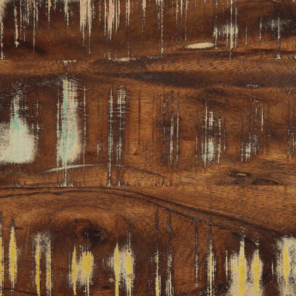 Nachtkastje 40x35x40 cm massief gerecycled hout meerkleurig is nu te koop bij PeponiXL, paradijselijk wonen!