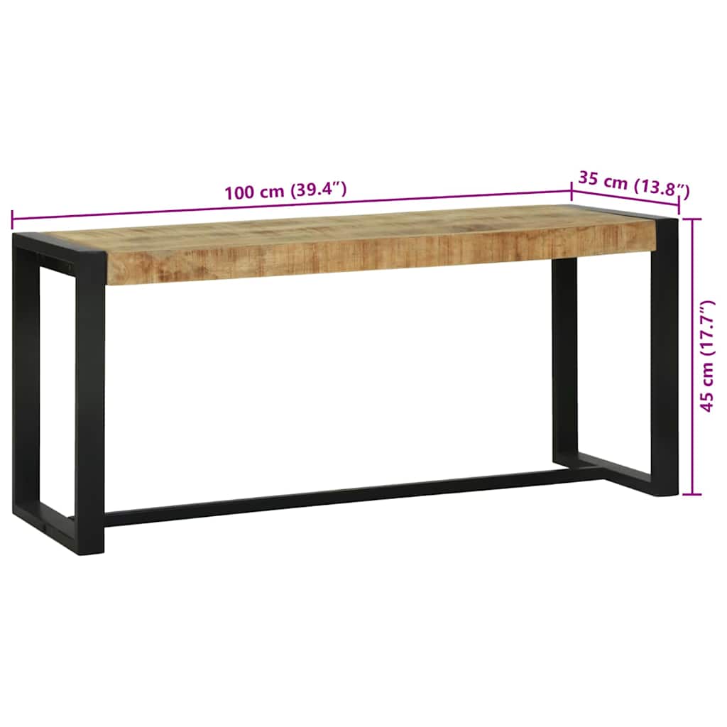 Bank Massief Mango Hout is nu te koop bij PeponiXL, paradijselijk wonen!