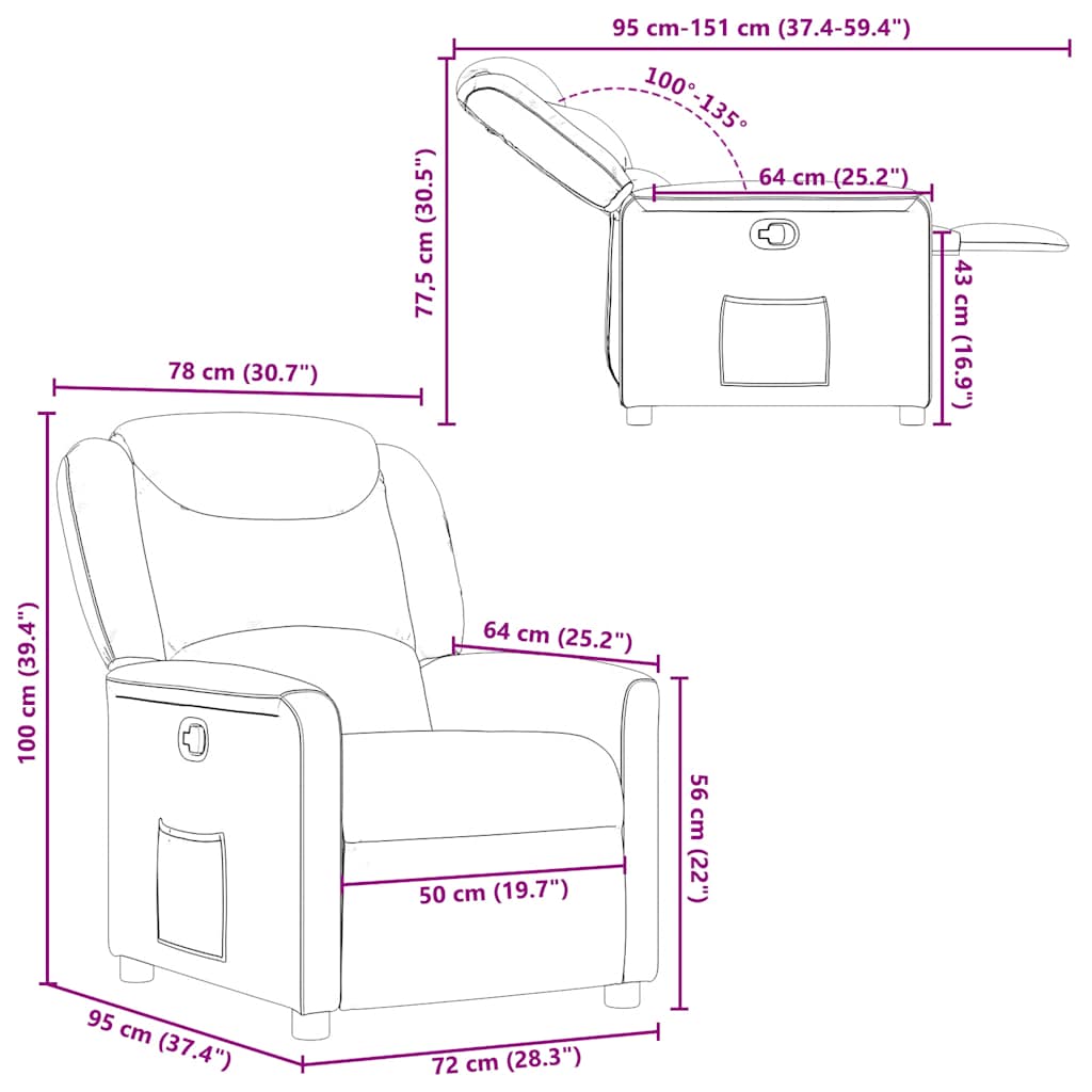 Fauteuil verstelbaar stof zwart is nu te koop bij PeponiXL, paradijselijk wonen!