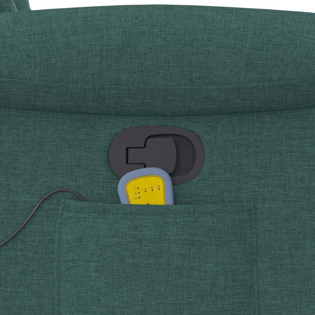 Massagestoel verstelbaar stof donkergroen is nu te koop bij PeponiXL, paradijselijk wonen!