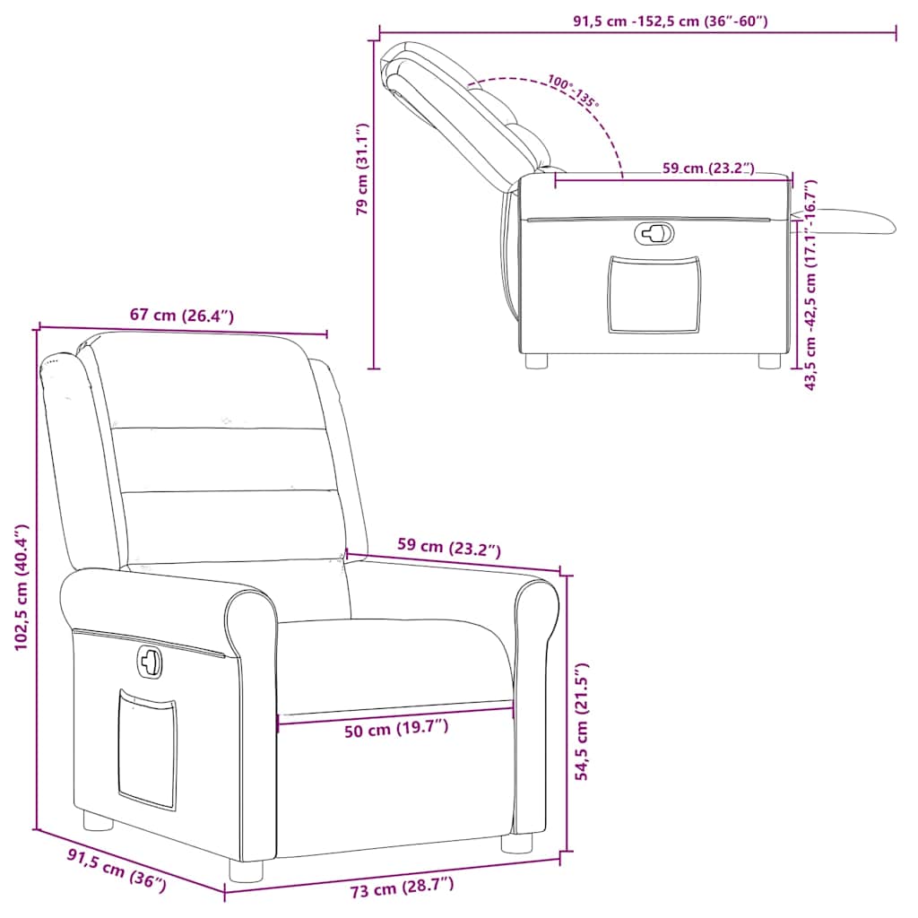 Fauteuil verstelbaar stof lichtgrijs is nu te koop bij PeponiXL, paradijselijk wonen!