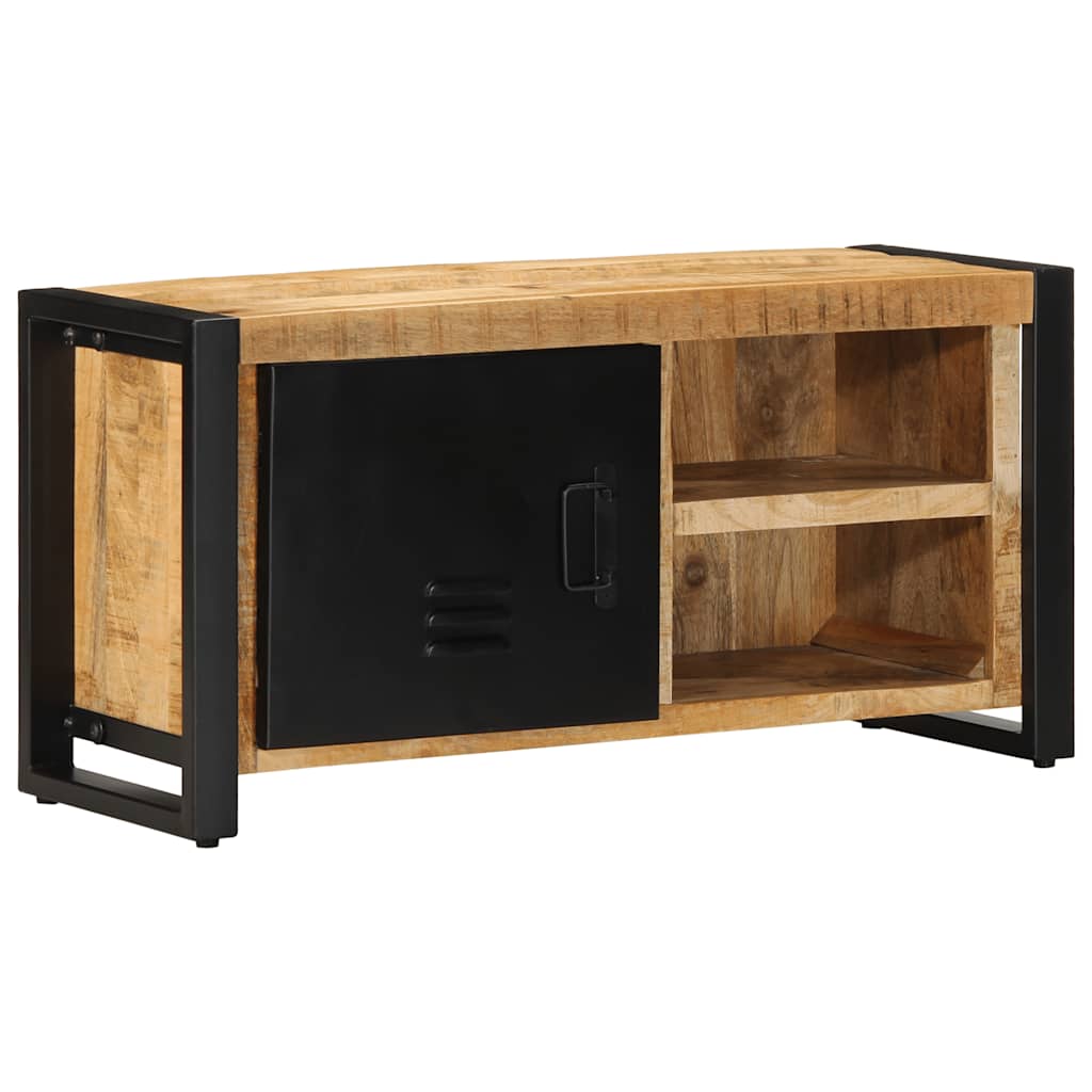 Tv-meubel 80x30x40 cm massief ruw mangohout is nu te koop bij PeponiXL, paradijselijk wonen!