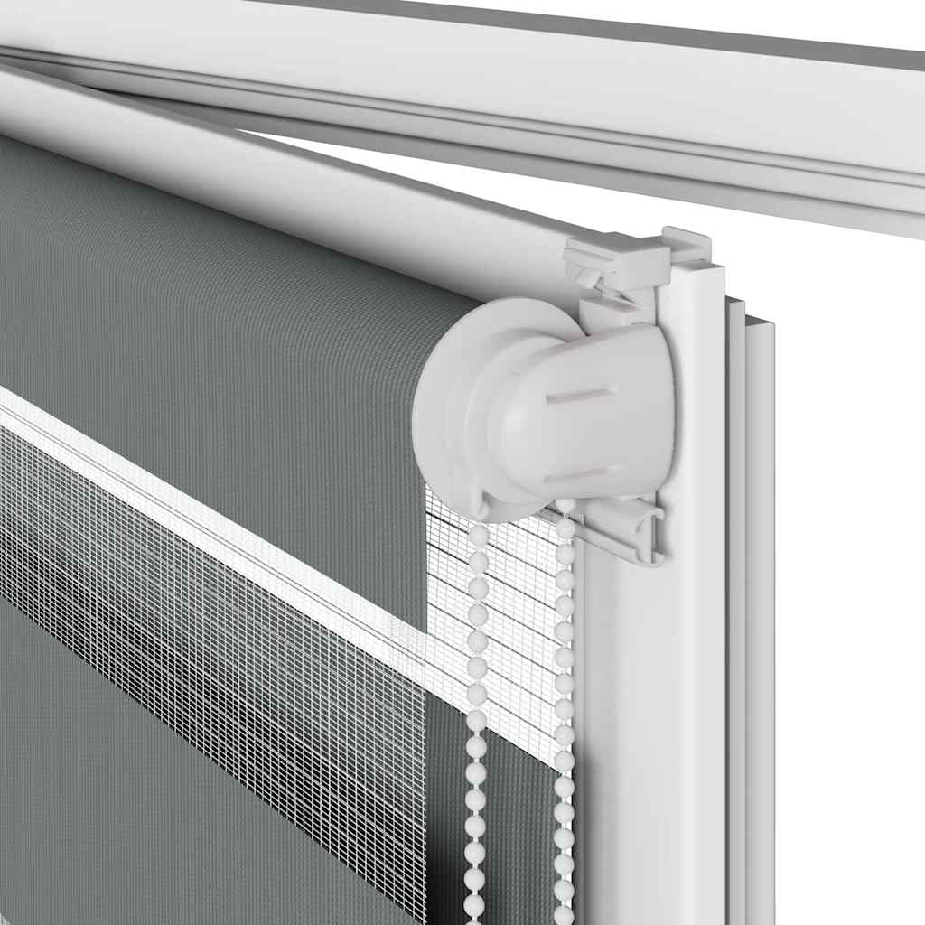 Zebra rolgordijn 120x150 cm stofbreedte 115,9 cm donkergrijs is nu te koop bij PeponiXL, paradijselijk wonen!