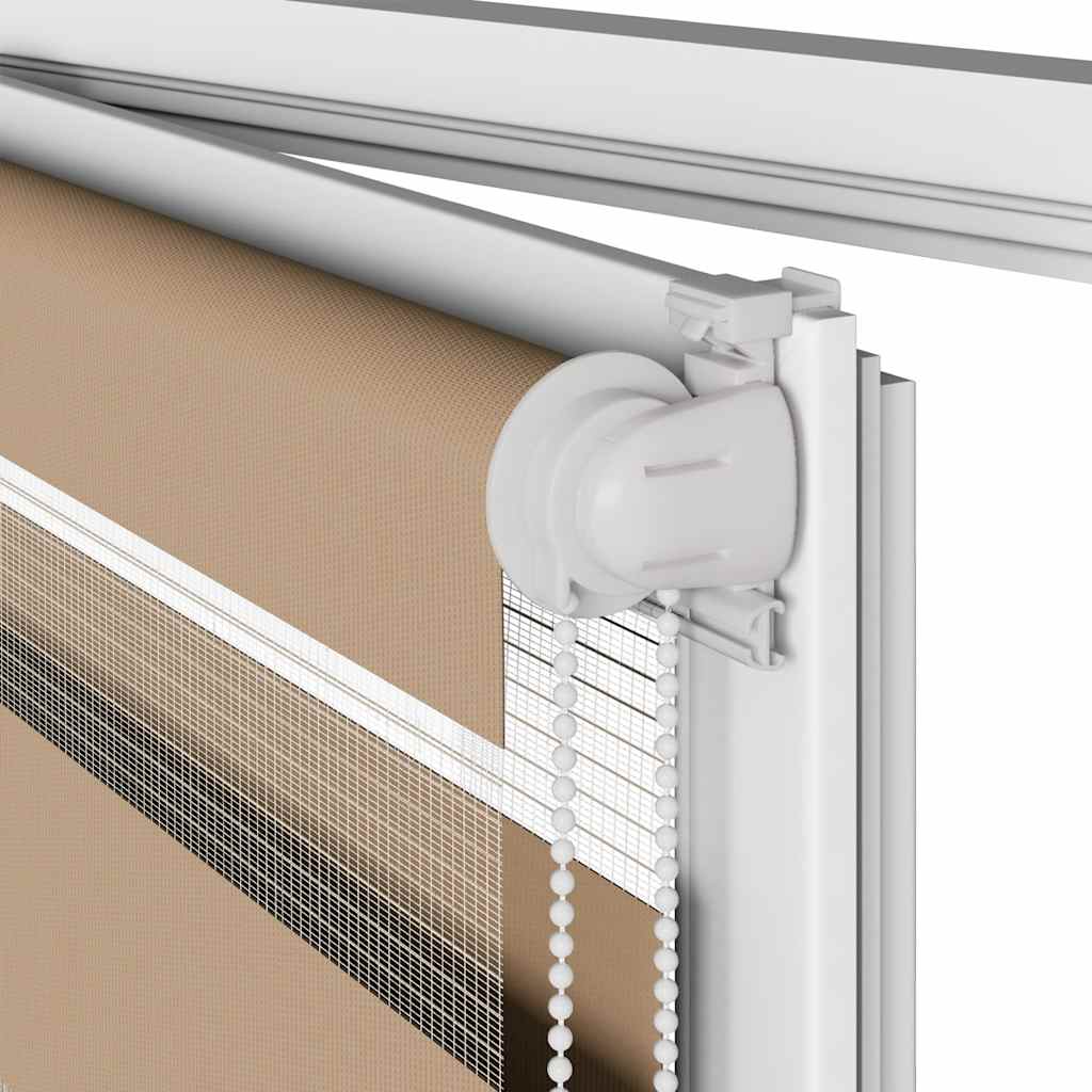 Zebra Blind 95x200 cm stofbreedte 90,9 cm polyester zandbruin is nu te koop bij PeponiXL, paradijselijk wonen!