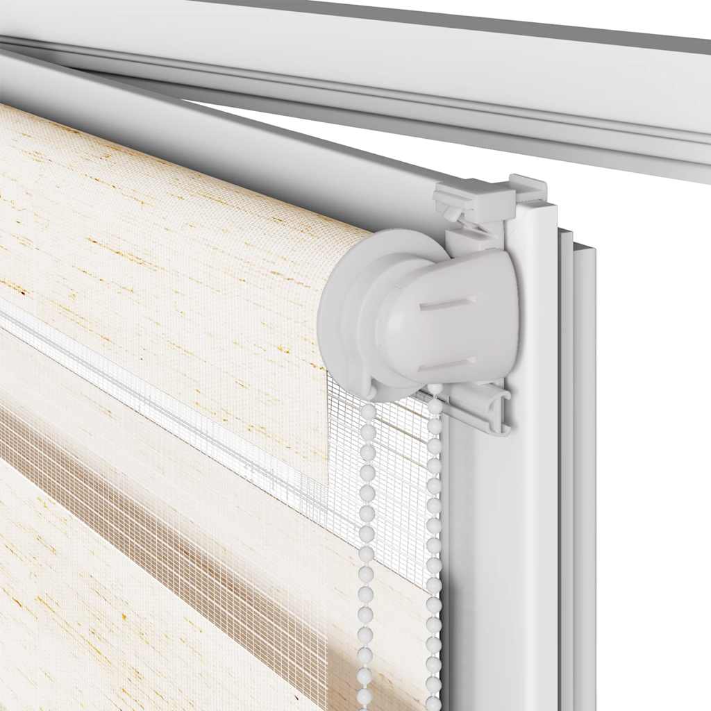 Zebra rolgordijn 130x150 cm stofbreedte 125,9 cm marmerbeige is nu te koop bij PeponiXL, paradijselijk wonen!