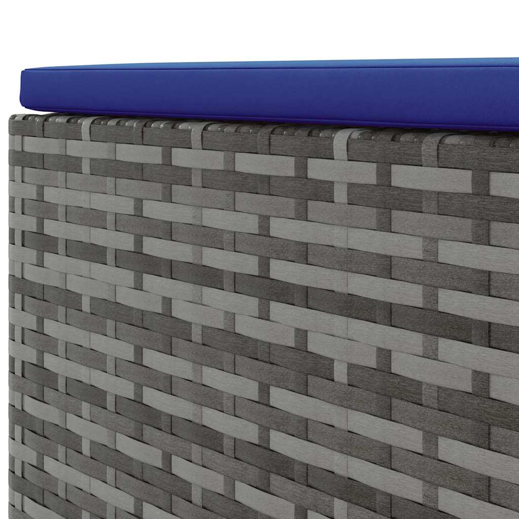 6-delige Loungeset met kussens poly rattan grijs is nu te koop bij PeponiXL, paradijselijk wonen!