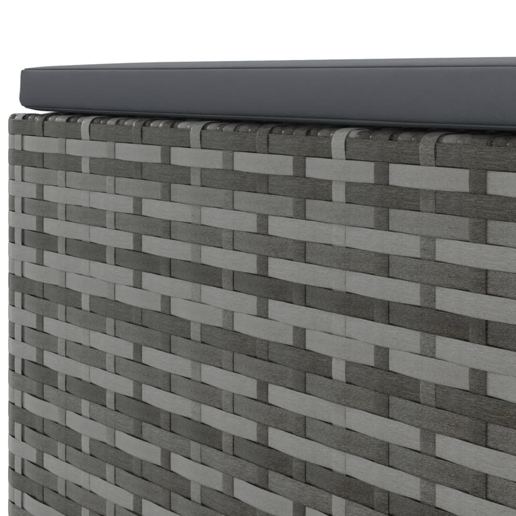 8-delige Loungeset met kussens poly rattan grijs is nu te koop bij PeponiXL, paradijselijk wonen!