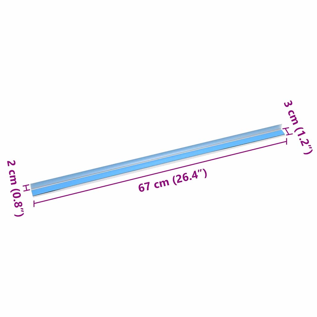 Trapprofielen 30 pcs Zilver 67 cm Aluminium is nu te koop bij PeponiXL, paradijselijk wonen!