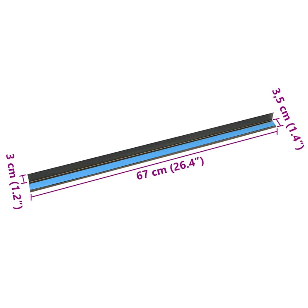 Trapprofielen 10 pcs champagne 67 x 3.5 x 3 cm Aluminium is nu te koop bij PeponiXL, paradijselijk wonen!