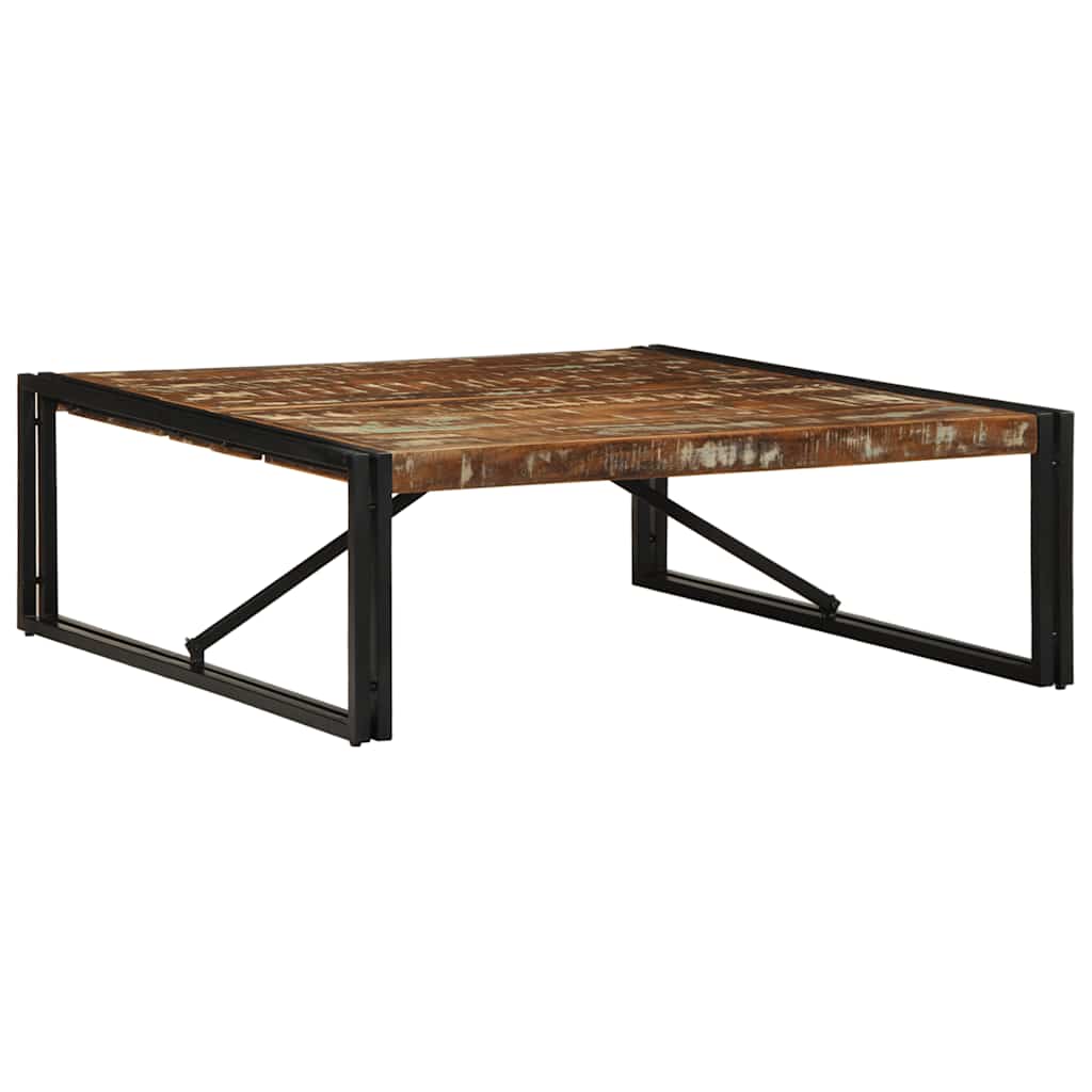 Salontafel 100x100x35 cm massief gerecycled hout meerkleurig is nu te koop bij PeponiXL, paradijselijk wonen!