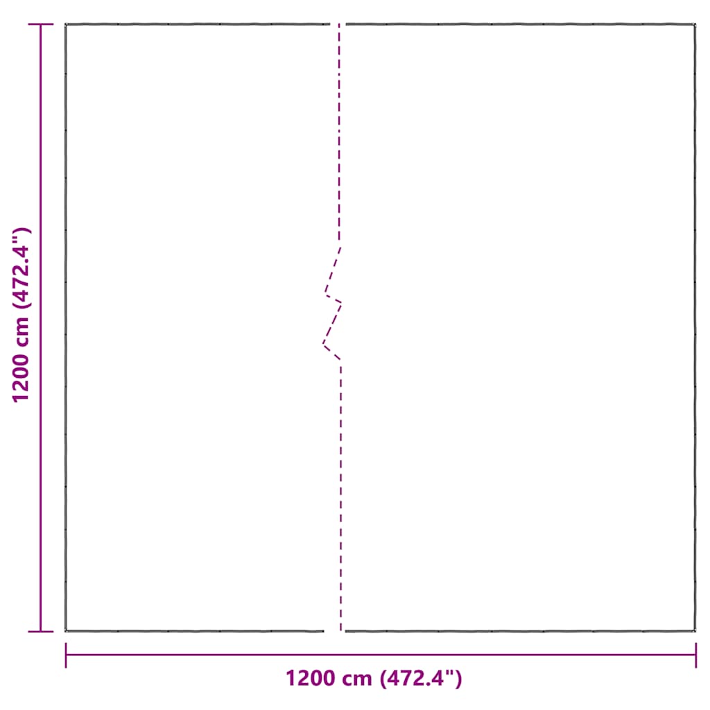 Doorzichtig zeildoek met zeilringen 12x12 m polyethyleen is nu te koop bij PeponiXL, paradijselijk wonen!