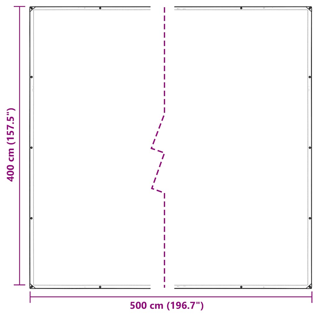 Doorzichtig zeildoek met zeilringen 4x5 m PVC is nu te koop bij PeponiXL, paradijselijk wonen!