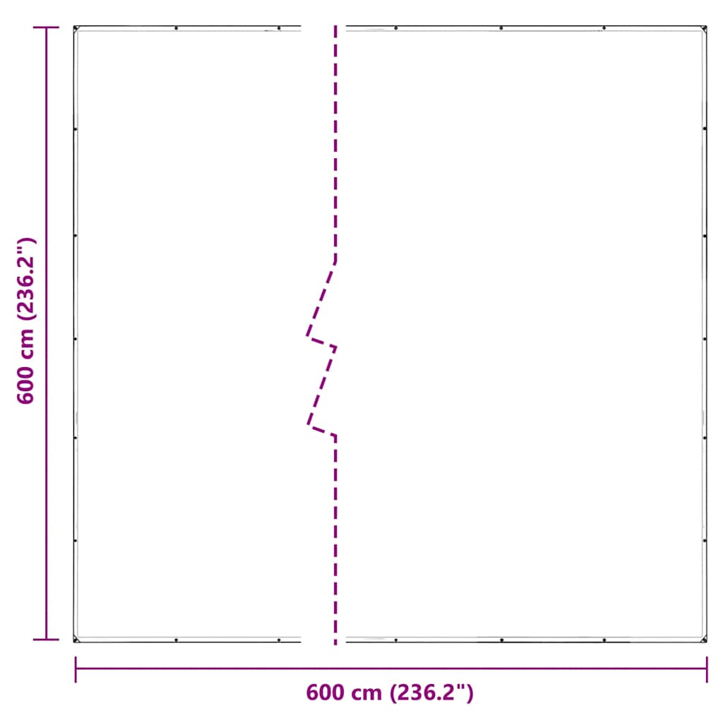 Doorzichtig zeildoek met zeilringen 6x6 m PVC is nu te koop bij PeponiXL, paradijselijk wonen!