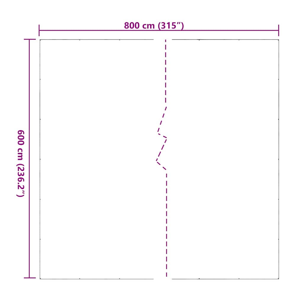 Doorzichtig zeildoek met zeilringen 6x8 m PVC is nu te koop bij PeponiXL, paradijselijk wonen!