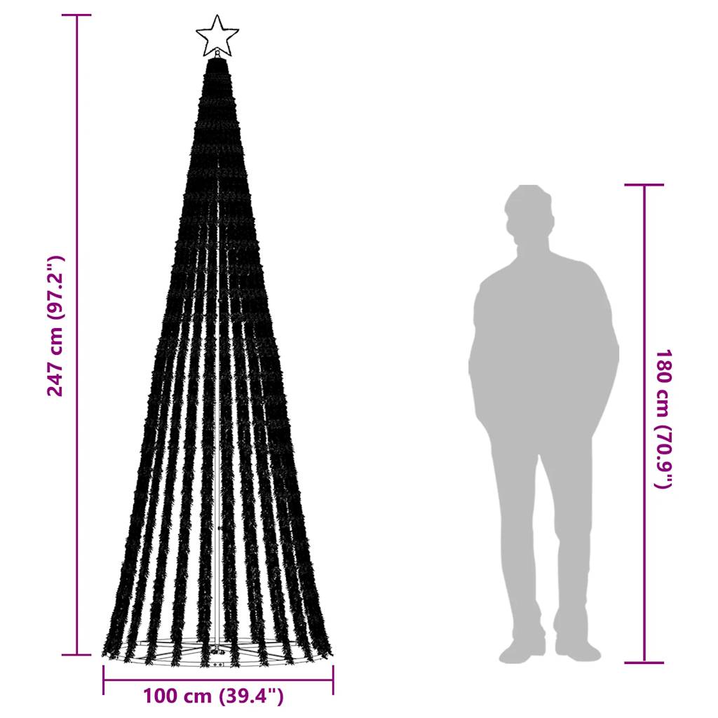 LED-kerstboom 475 LEDs koud wit 247 cm is nu te koop bij PeponiXL, paradijselijk wonen!