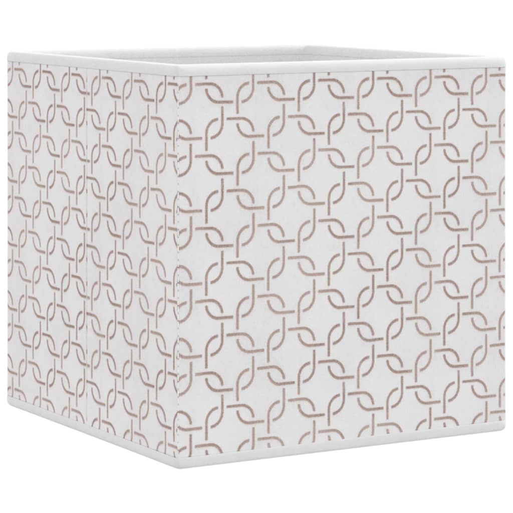 Opbergboxen 4 st inklapbaar 32x32x32 cm ongeweven stof crème is nu te koop bij PeponiXL, paradijselijk wonen!