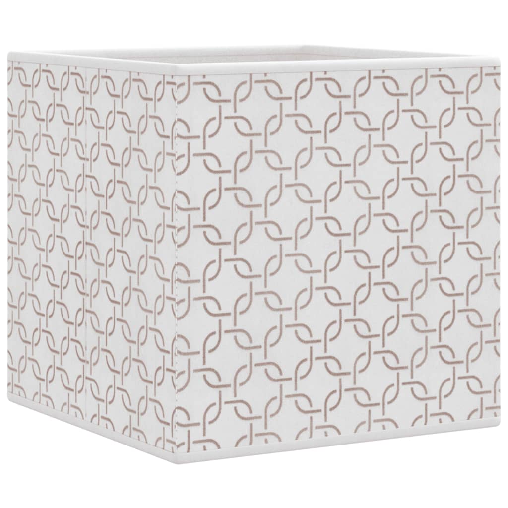 Opbergboxen 10 st inklapbaar 32x32x32 cm ongeweven stof crème is nu te koop bij PeponiXL, paradijselijk wonen!
