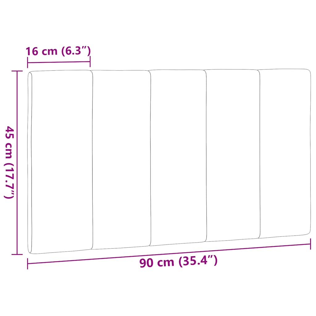 Hoofdbordkussen "Hanko" 90 cm stof lichtgrijs is nu te koop bij PeponiXL, paradijselijk wonen!