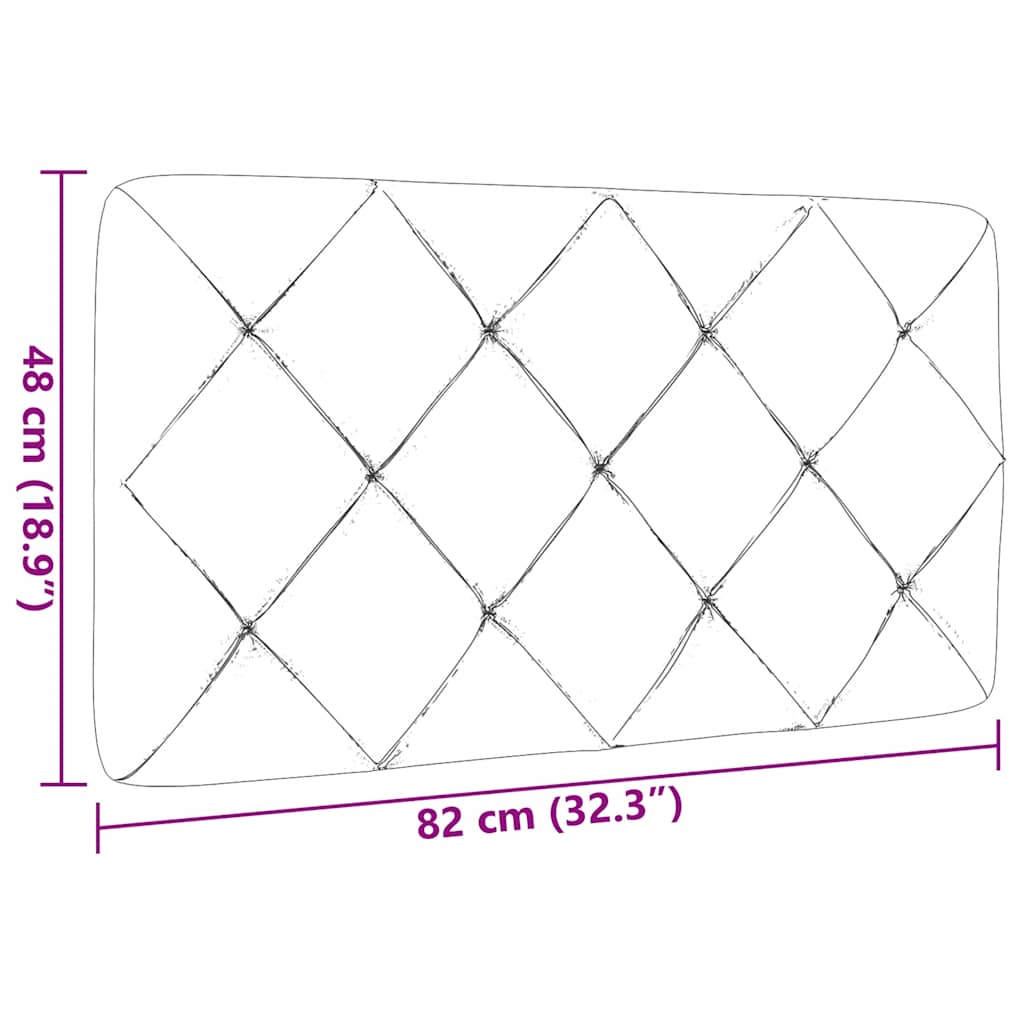 Hoofdbordkussen 80 cm stof taupe is nu te koop bij PeponiXL, paradijselijk wonen!