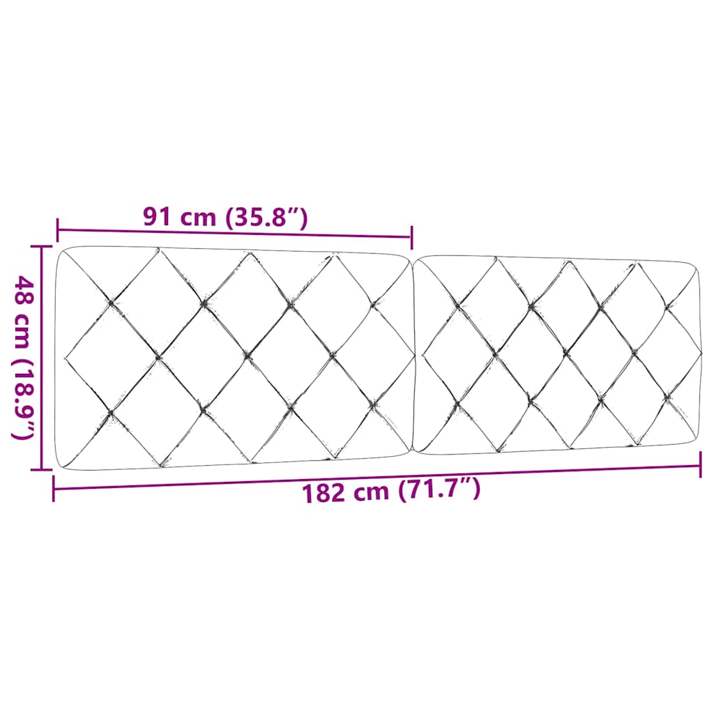 Hoofdbordkussen 180 cm stof crèmekleurig is nu te koop bij PeponiXL, paradijselijk wonen!
