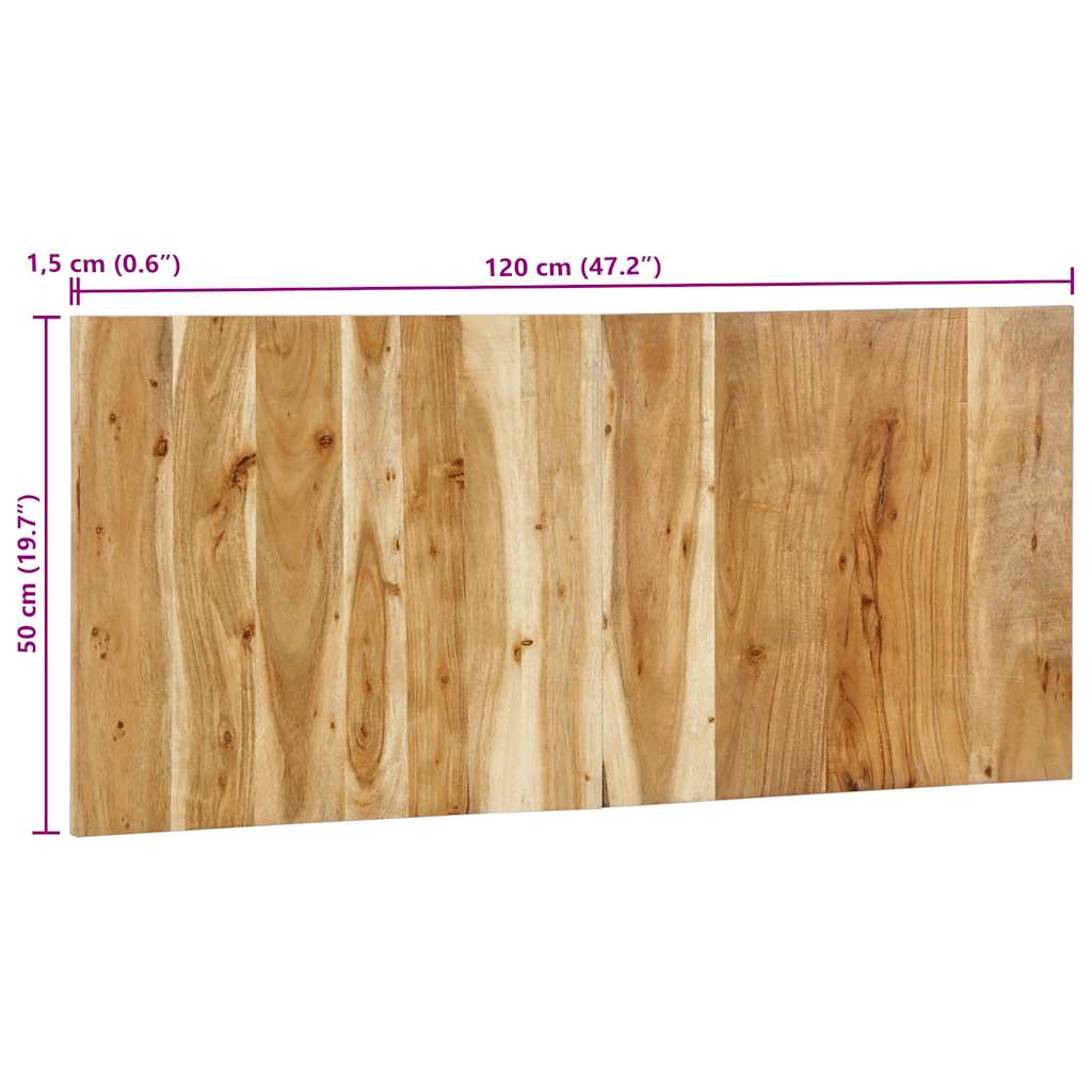 Hoofdbord 120 cm massief acaciahout is nu te koop bij PeponiXL, paradijselijk wonen!