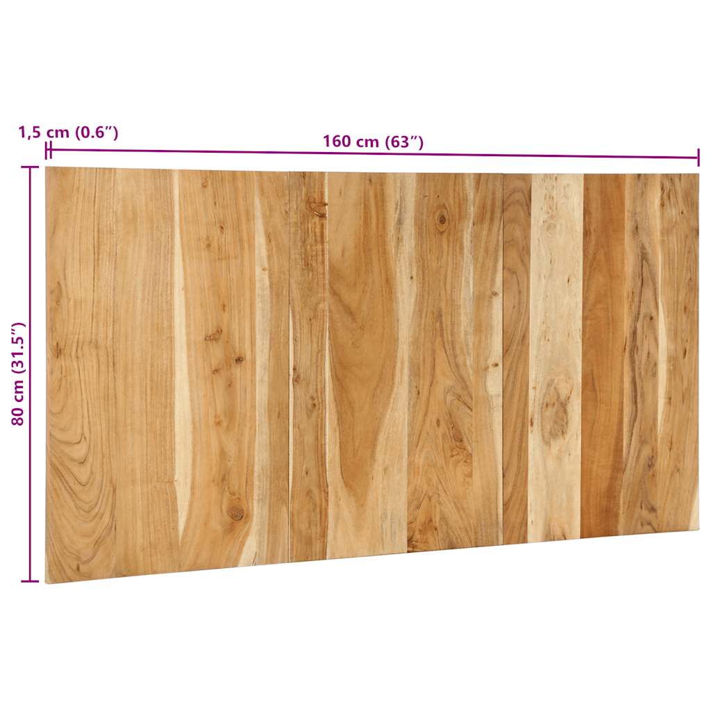 Hoofdbord 160 cm massief acaciahout is nu te koop bij PeponiXL, paradijselijk wonen!