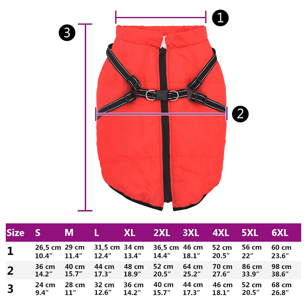Hondenjas met harnas waterdicht reflecterend rood L68 is nu te koop bij PeponiXL, paradijselijk wonen!