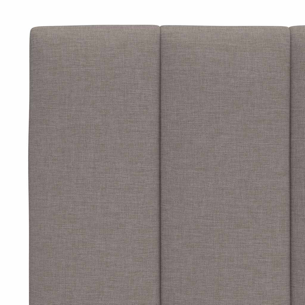 Bed met matras "Hanko" stof taupe 90x200 cm is nu te koop bij PeponiXL, paradijselijk wonen!