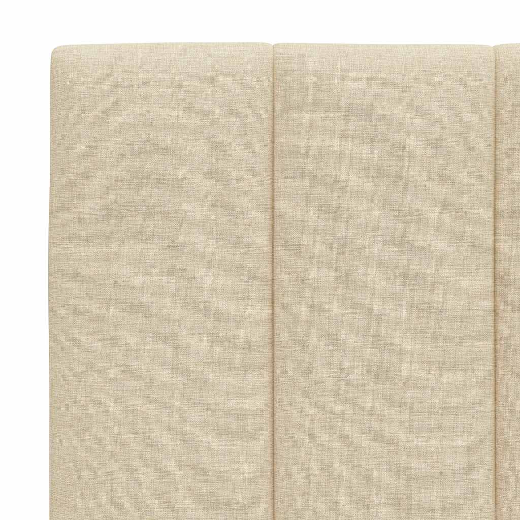 Bed met matras "Hanko" stof crèmekleurig 100x200 cm is nu te koop bij PeponiXL, paradijselijk wonen!