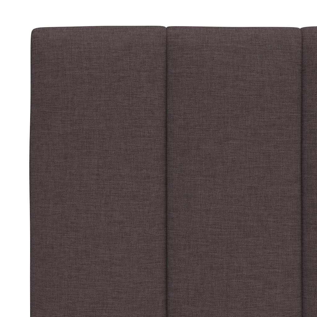 Bed met matras "Hanko" stof donkerbruin 160x200 cm is nu te koop bij PeponiXL, paradijselijk wonen!