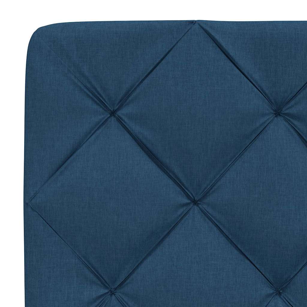Bed met matras stof blauw 140x190 cm is nu te koop bij PeponiXL, paradijselijk wonen!
