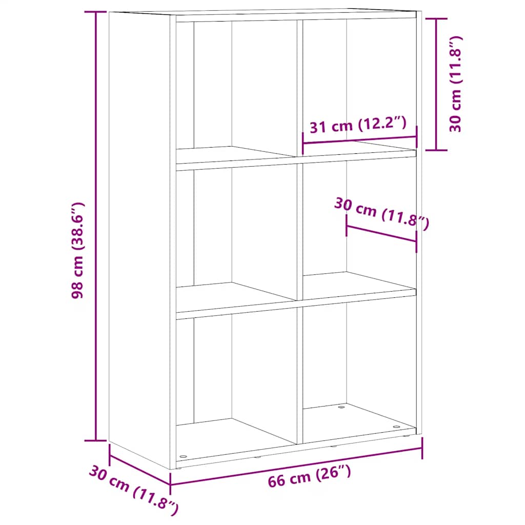 Boekenkast/dressoir 66x30x98 cm bewerkt hout artisanaal eiken is nu te koop bij PeponiXL, paradijselijk wonen!